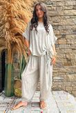 Kiti Paisley Damask Hitch Tee Mocha